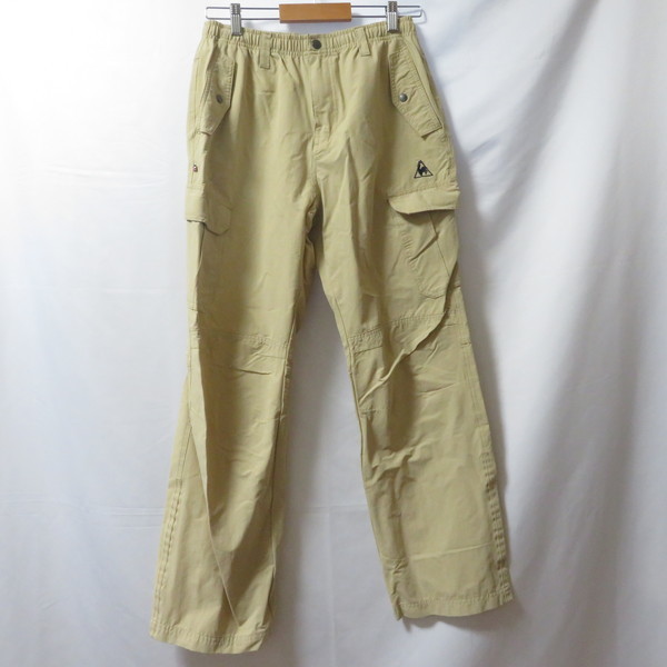 古着 メンズL le coq sportif/ルコックスポルティフ ロングパンツ 長ズボン スポーツ カジュアル ベージュ QL-480223拍卖
