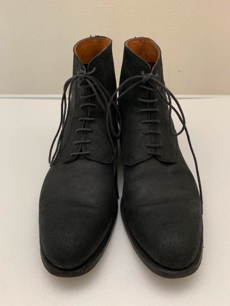 BEAMS別注 RICCARDO FRECCIA BESTETTI size42 リカルド フレッチャ ベステッティ イタリア製 レザーブーツ ブラック 黒 伊製拍卖