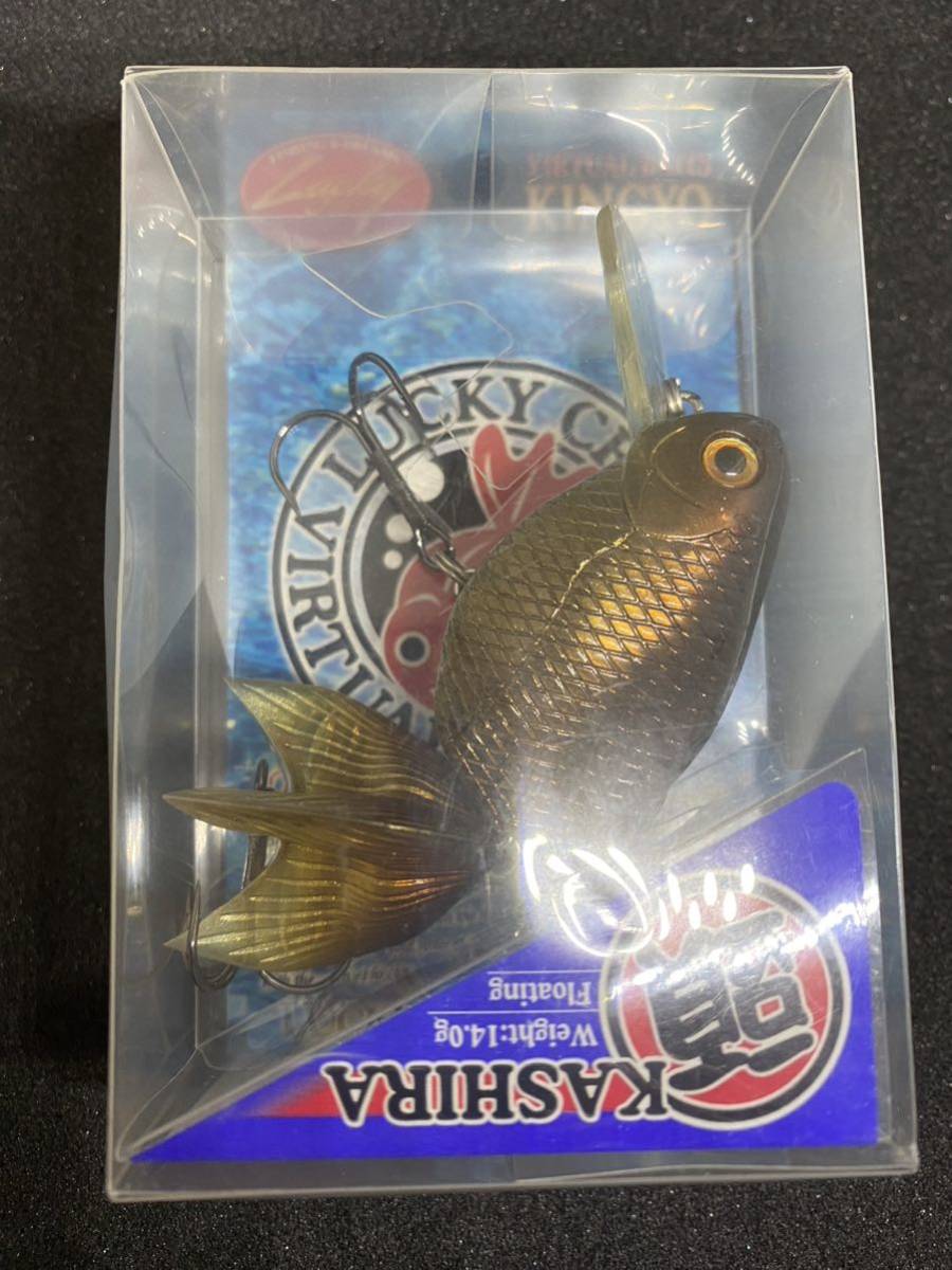 old ラッキークラフト 金魚 キンギョ 頭 カシラ 80F 自重14g チャキンカラー ナマズ 雷魚 バス トラウト b級 大サイズ オールド 小赤拍卖