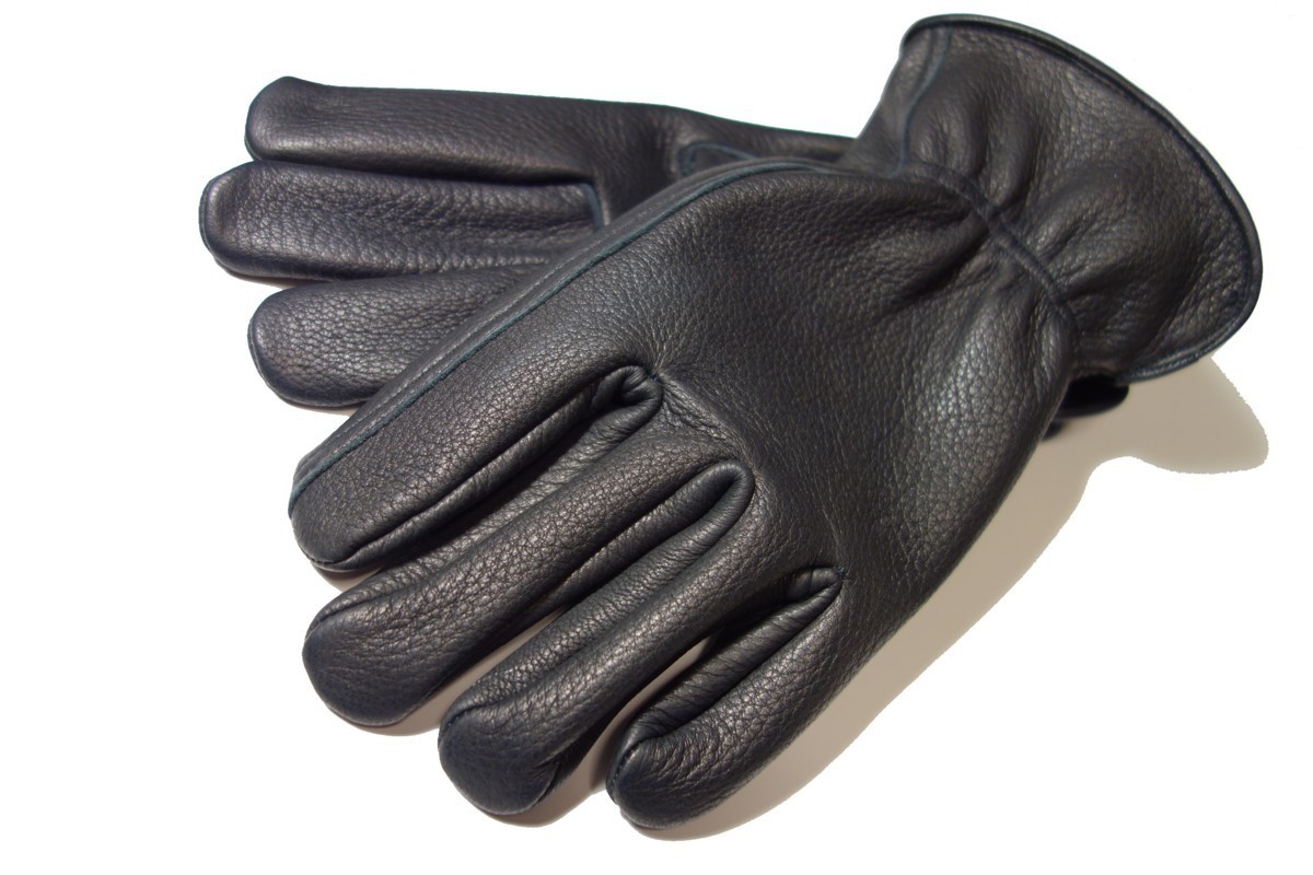 送料無料■ 透湿防水ディアスキン(鹿革)3シーズングローブ 3Lサイズ ブラック MFG-325 新品拍卖