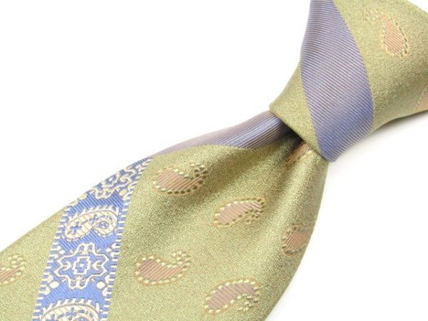 Donna Karan New York(ダナ・キャラン・ニューヨーク) シルクネクタイ ペーズリー柄 USA製 843017C334R12拍卖