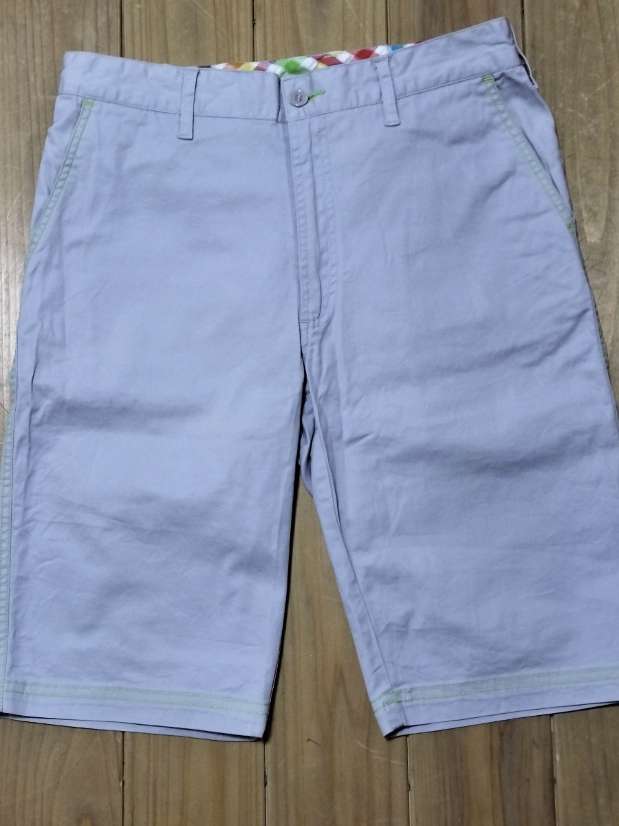 キースノックス ゴルフ ショートパンツ ハーフパンツ レディースM ライトグレー系 ストレッチ性 ゴルフ タウンユース 送料無料拍卖