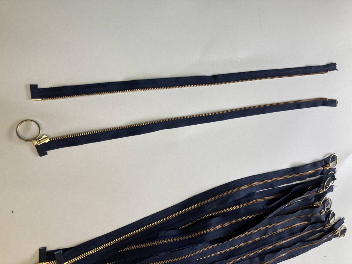 YKKオープンファスナー 紺 C/♯560 約46センチ 10本まとめ売り 送料無料 返品不可 クリックポスト拍卖
