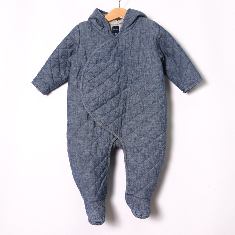 ギャップ ツナギ ジャンプスーツ ロンパース アウター ベビー 男の子用 80サイズ グレー GAP拍卖
