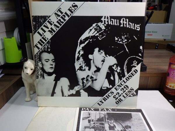 mK6|【 LP / 1983PAX UK limited white label / w/Booklet 】Mau Maus「Live At The Marples」パンク PUNK拍卖