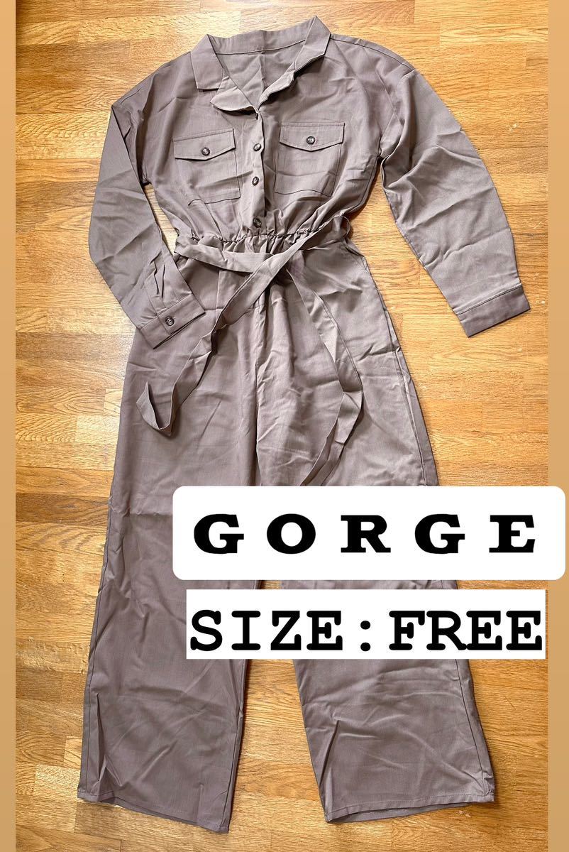 ★美品【GORGE / ゴージ】オールインワン つなぎ FREE拍卖