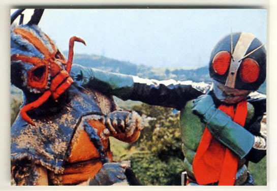 ◆防水対策 厚紙補強 カルビー 仮面ライダーチップスカード(1999 復刻版) 56番 「恐怖のあり地獄」 トレカ 即決拍卖