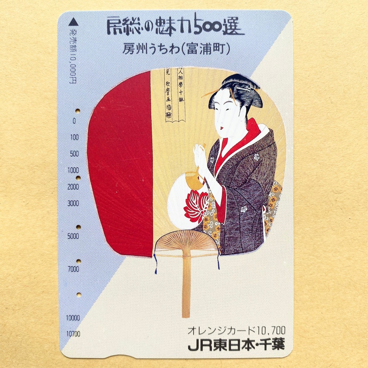 【使用済】 オレンジカード JR東日本 房総の魅力500撰 房州うちわ(富浦町)拍卖