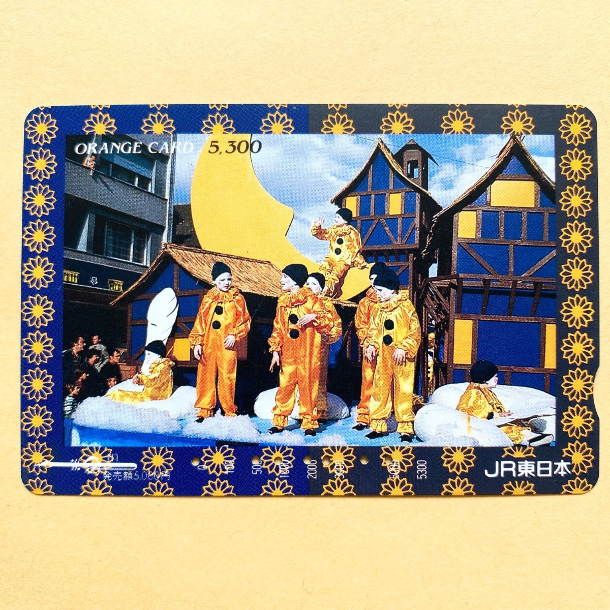 【使用済】 オレンジカード JR東日本 道化師たち拍卖
