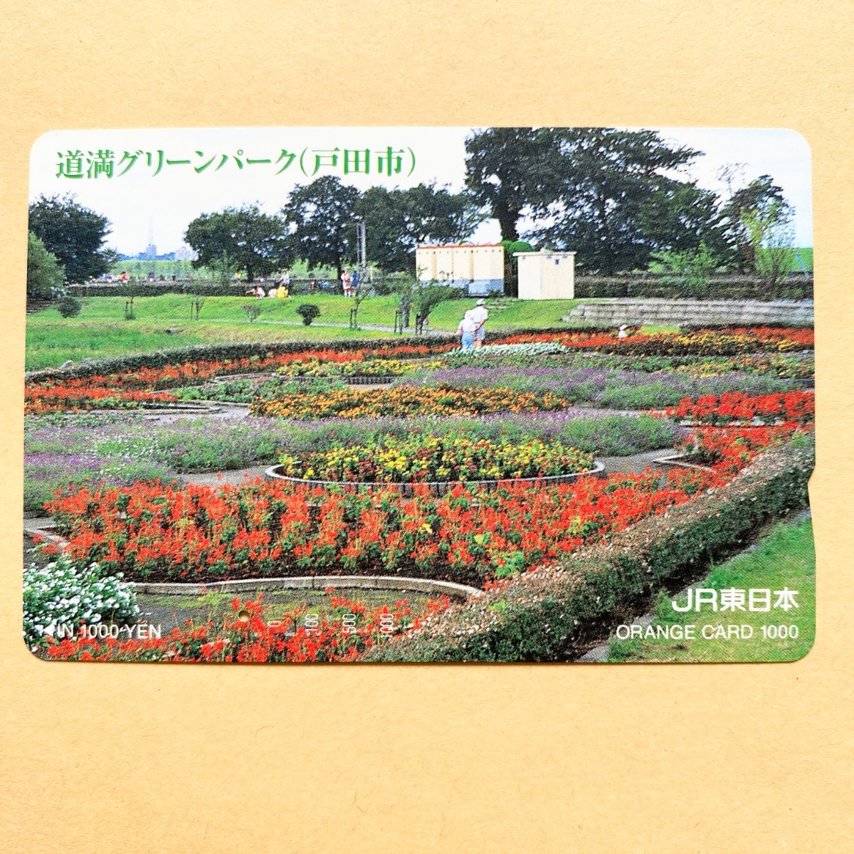 【使用済】 花オレンジカード JR東日本 道満グリーンパーク(戸田市)拍卖