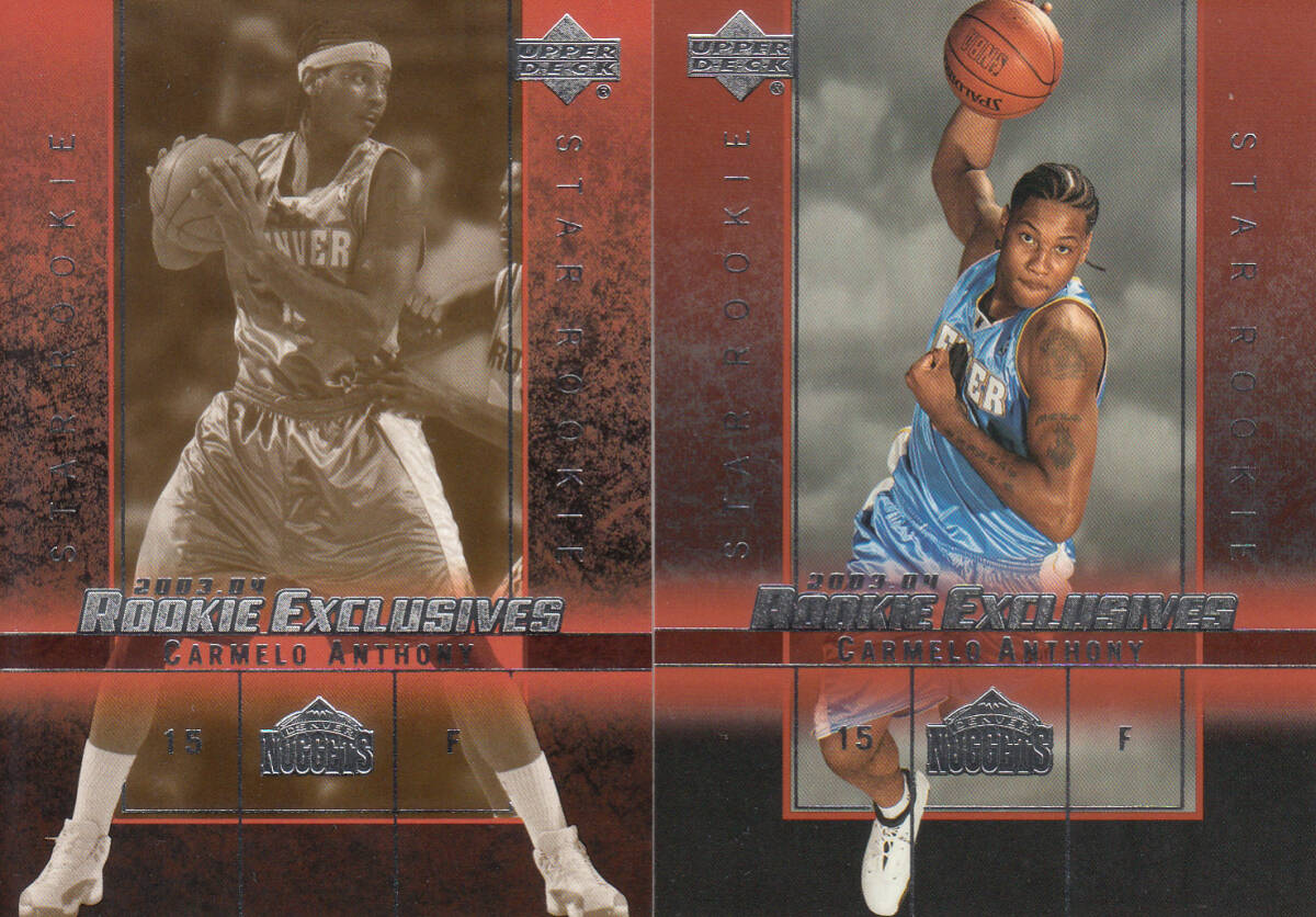 2004 UD CARMELO ANTHONY ROOKIE EXCLUSIVES STSR ROOKIE2枚set拍卖