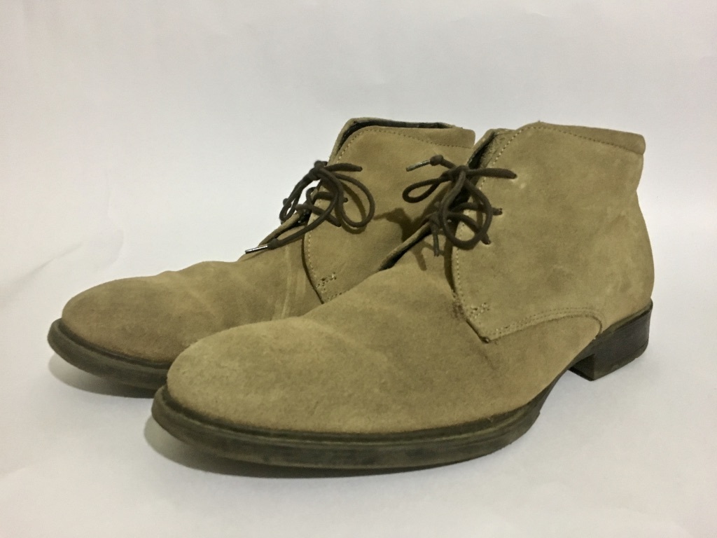 ☆Stefanorossi ステファノロッシ スウェード チャッカブーツ EUR42 26.5cm-27cm 茶色 ブラウン シューズ拍卖