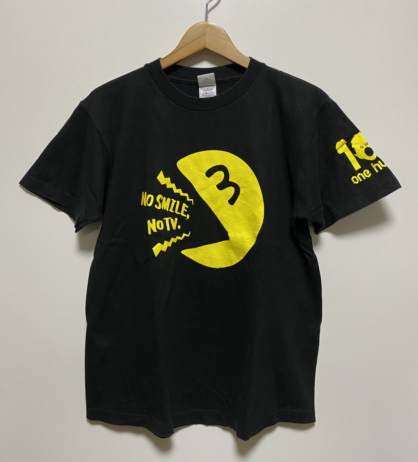 美品☆27時間テレビ NO SMILE NO TV 半袖Tシャツ M 黒 ブラック 中居正広 ナイナイ one hundred d拍卖