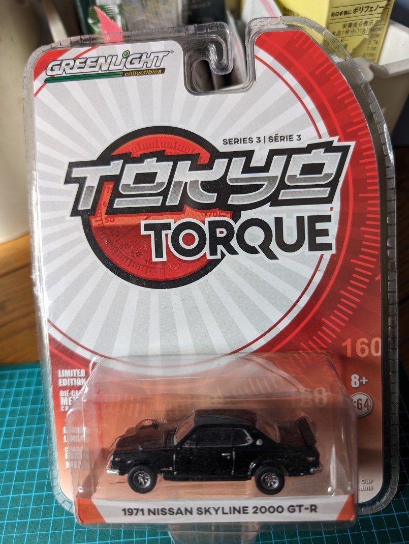 絶版!! GL1/64 1971 ニッサン・スカイライン 2000 GT-R (黒) 拍卖