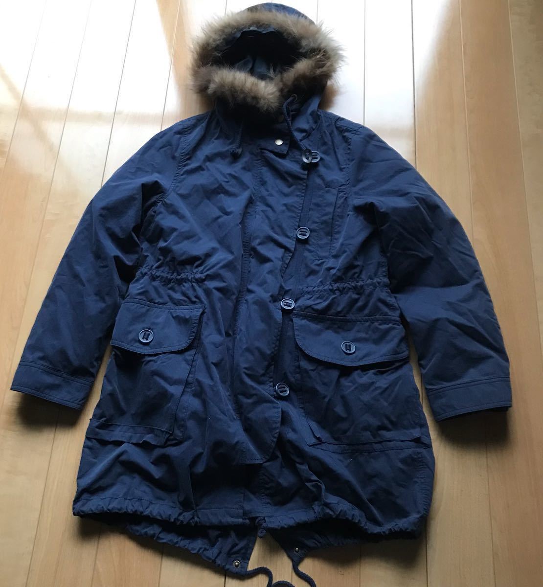 アズノゥアズ モッズコート 152-6-2 レディース ネイビー ボア ミリタリー拍卖