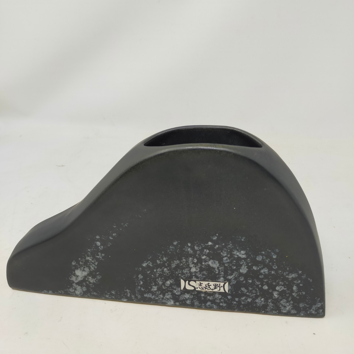 ●美品●志氏野窯 花瓶 花器 置物 花入 花生 骨董 インテリア 日本陶器 S拍卖