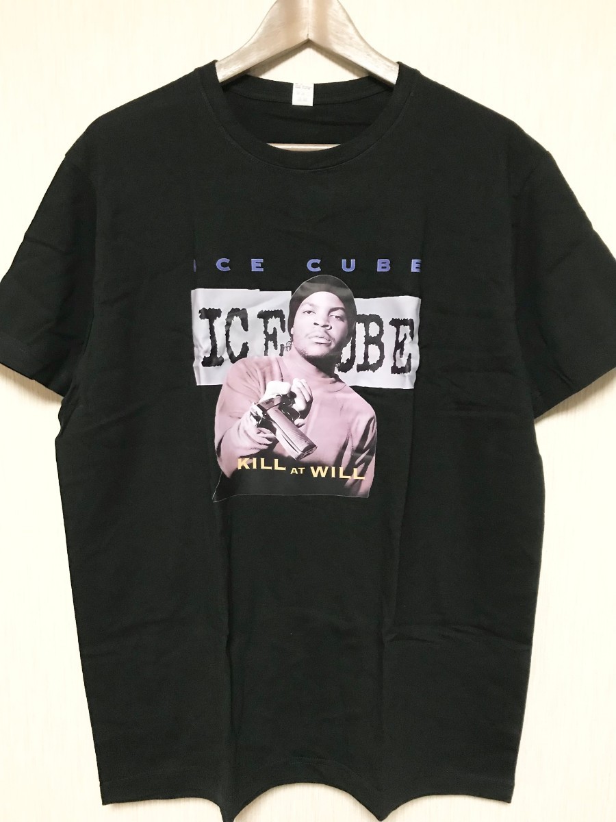 ice cube Tシャツ ヒップホップ ラッパー 90s hiphop rap Westside 2pac dr.dre ice cube snoop dog コンプトン ローライダー black拍卖