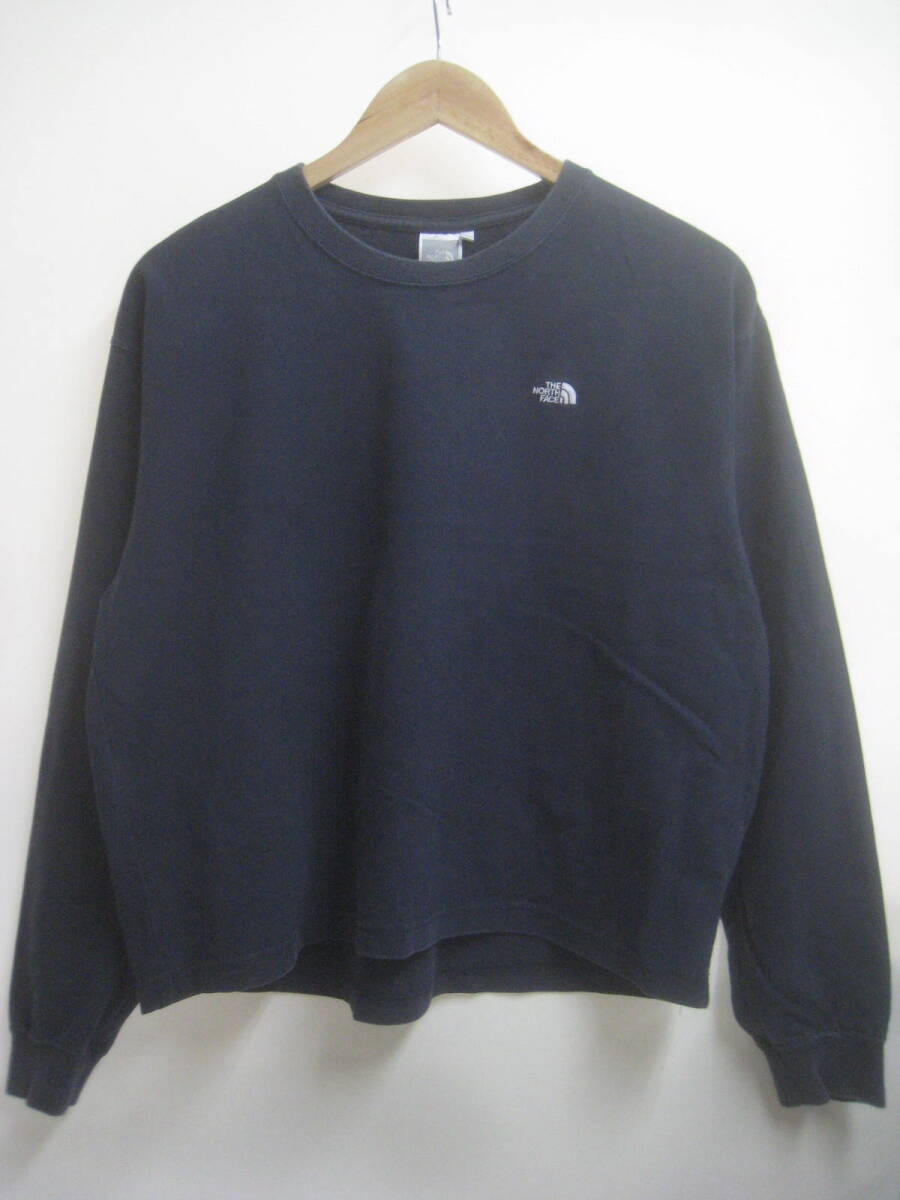 一点物!! THE NORTH FACE ノースフェイス ワンポイントロゴ 厚手 ロンT サイズ M拍卖