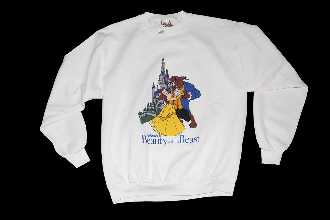 DISNEY BEAUTY AND THE BEAST CREWNECK 美女と野獣 クルーネック スエット拍卖