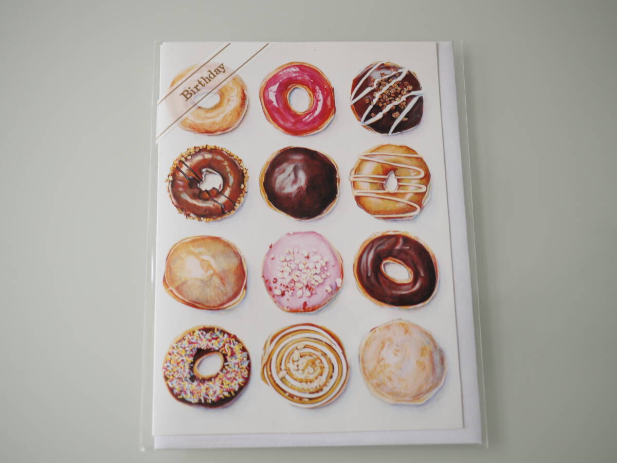 【TRADER JOE'S】トレーダー ジョーズ バースデーカード ドーナツ柄 誕生日カード拍卖