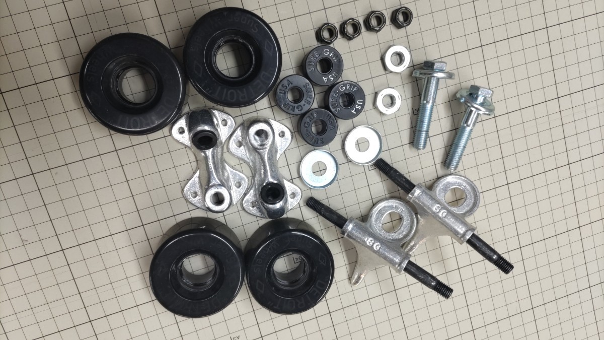 シュアグリップ sureglip 44.5ミリハンガー ミニ トラック スケートボード クラシック オールドスクール クルーザー スラローム拍卖