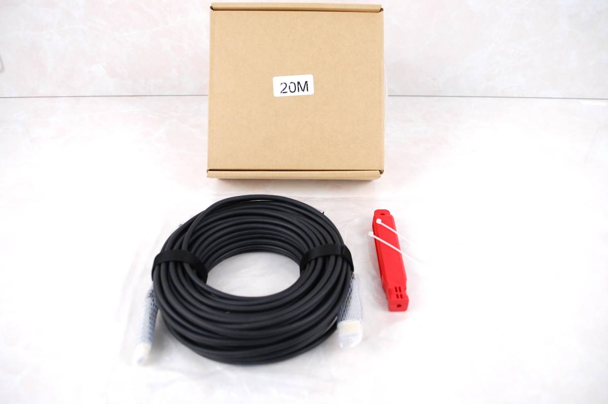 001■即納・未使用品 HDMI光ファイバーケーブル 20M ★超高速伝送@4K/60Hz拍卖