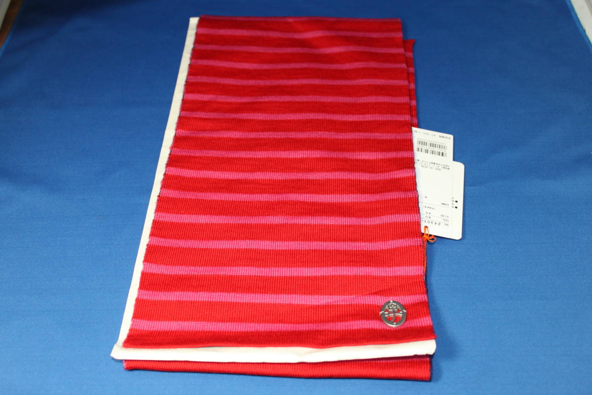 ★カステルバジャック★CASTELBAJAC★マフラー★レディス★赤★新品未使用品★拍卖