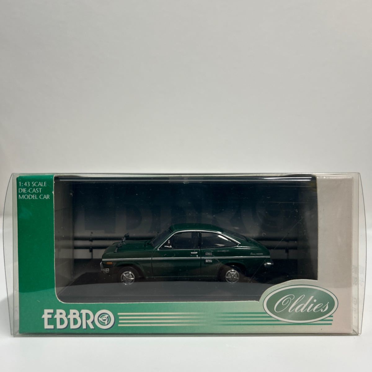 EBBRO 1/43 NISSAN SUNNY COUPE 1200 GX Green エブロ 日産 サニー クーペ 旧車 ミニカー モデルカー 国産名車拍卖