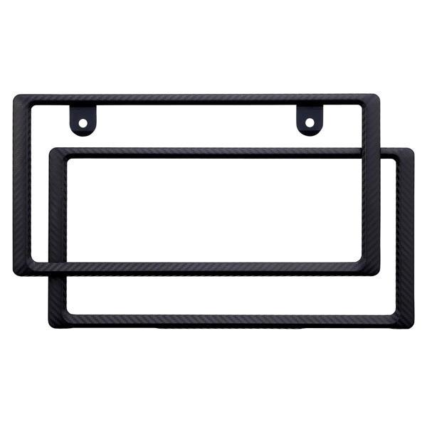 ナンバーフレーム カーボンナンバーフレーム 2枚セット カーボンスタイル 普通車/軽自動車対応 星光産業 EX-189 ht拍卖