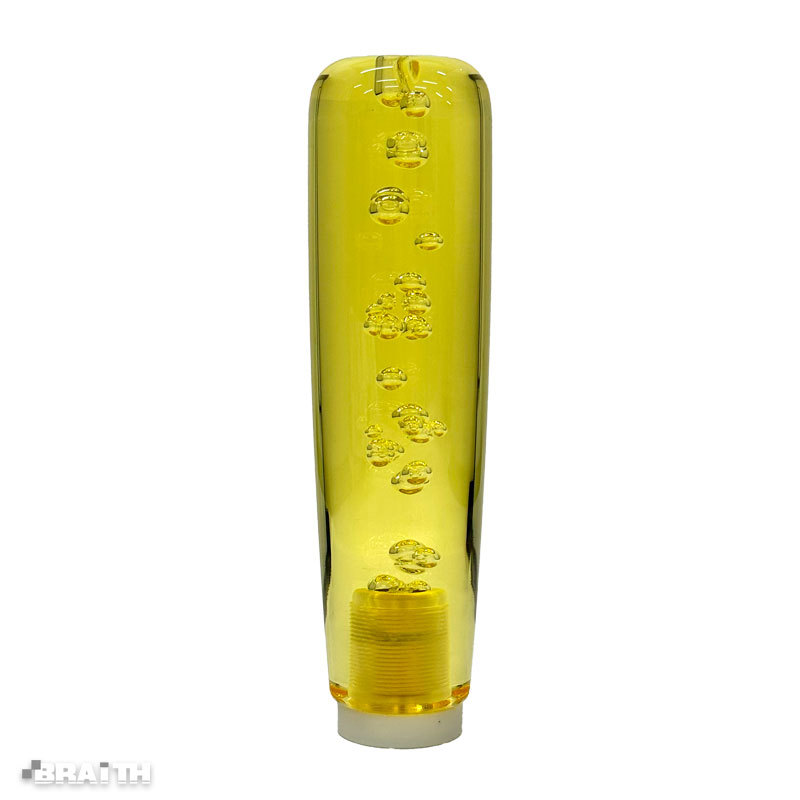 LED シフトノブ イエロー 7色イルミ 差込口12mm 158mm ロングノブ 車内アクセサリー 光るシフトノブ ブレイス AF-197拍卖