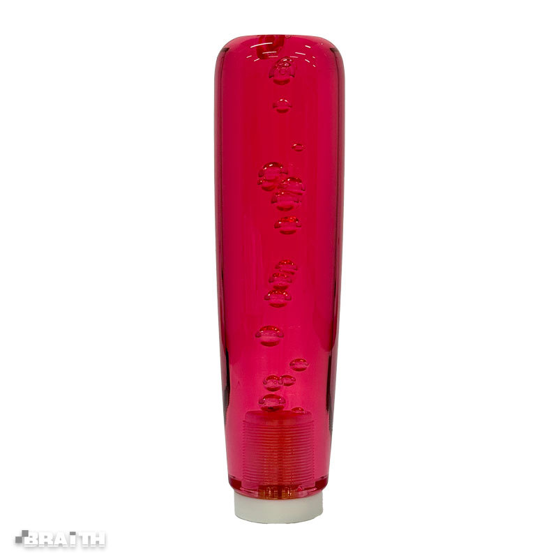 LED シフトノブ レッド 7色イルミ 差込口12mm 158mm ロングノブ 車内アクセサリー 光るシフトノブ ブレイス AF-196拍卖