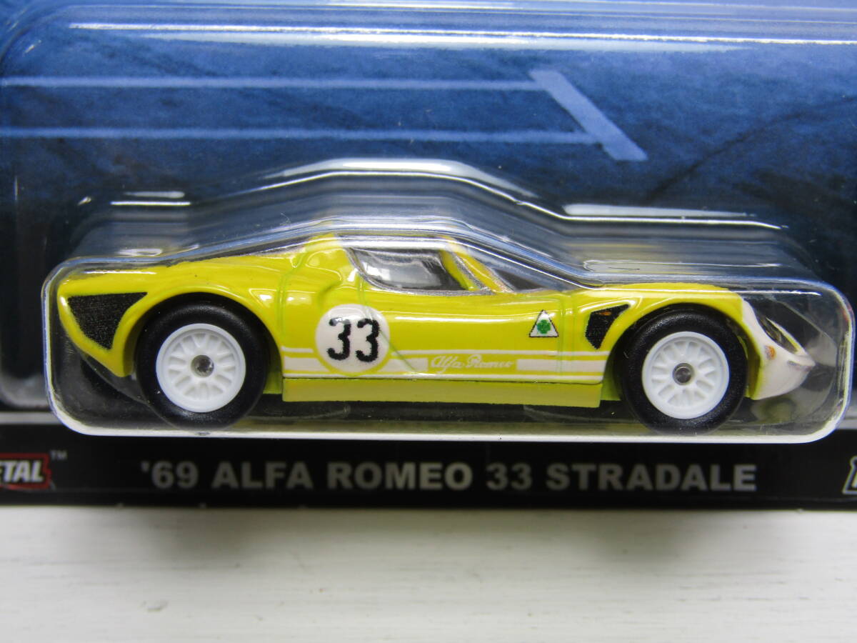 ALFA ROMEO 33 STRADALE アルファロメオ ストラダーレ 1969 1/64位 Hot Wheels プレミアム Car Culture リアルライダー RealRiders 未開封 拍卖