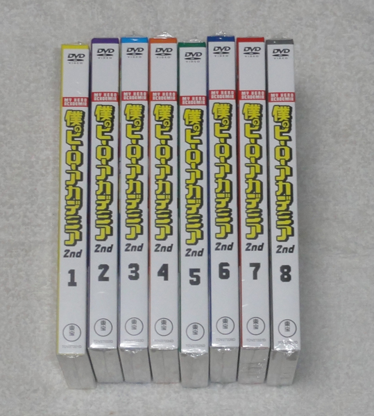 新品 DVD 僕のヒーローアカデミア 2nd 初回生産限定版 全8巻セット拍卖