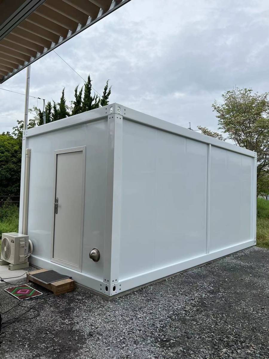 【千葉発】新品 ユニットハウス コンテナ 物置 ユニットハウス 5.4坪 仮設 道場 プレハブ 倉庫 事務所 約11畳 道場 実習生 農業 休憩室拍卖