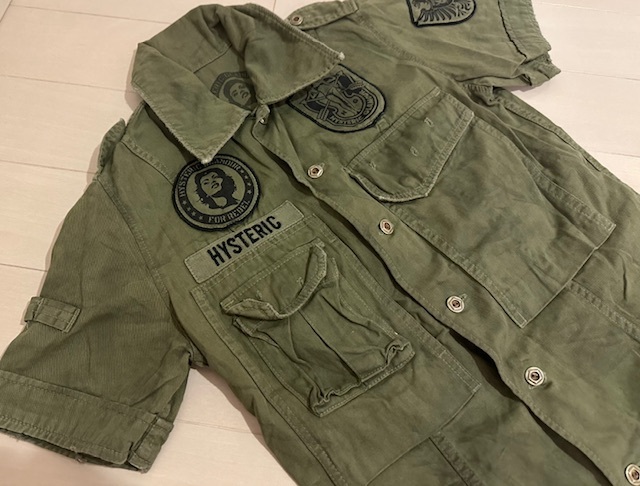 ヒステリックグラマー シエルミリタリーワークシャツ美品拍卖