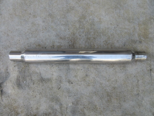 メーカー不明 ステンレス製 ロング シガレットタイプ サイレンサー 差し込み内径51パイ SR400 ゼファー XJR インパルス 軽トラ拍卖