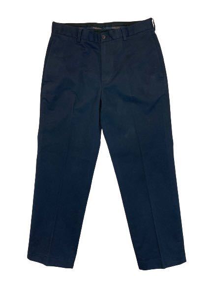 BROOKS BROTHERSブルックスブラザーズ コットン サテン地 スラックス チノーズ チノパン 濃紺色 W32位拍卖