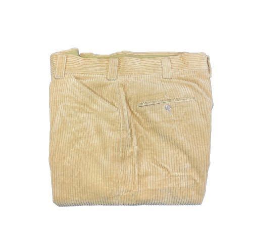 デッドストック 60s Huntley SLACKS 厚手コーディロイ コード フレアー 多分コットン パンツ ベージュ色 多分アメリカ製 W36位拍卖