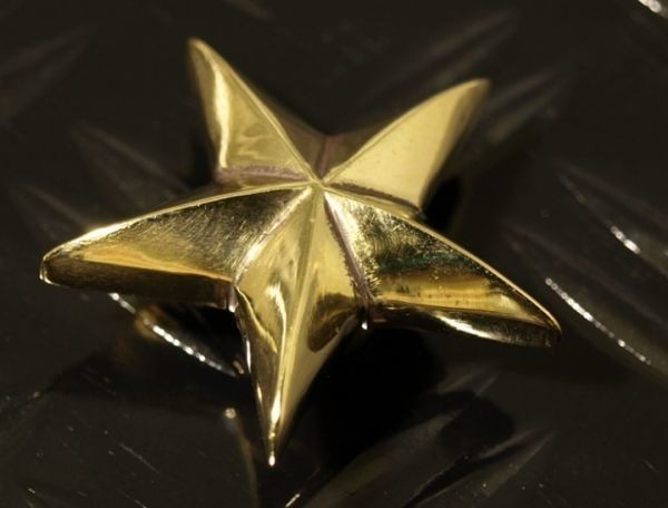 真鍮(ブラス)スター(大)コンチョ拍卖