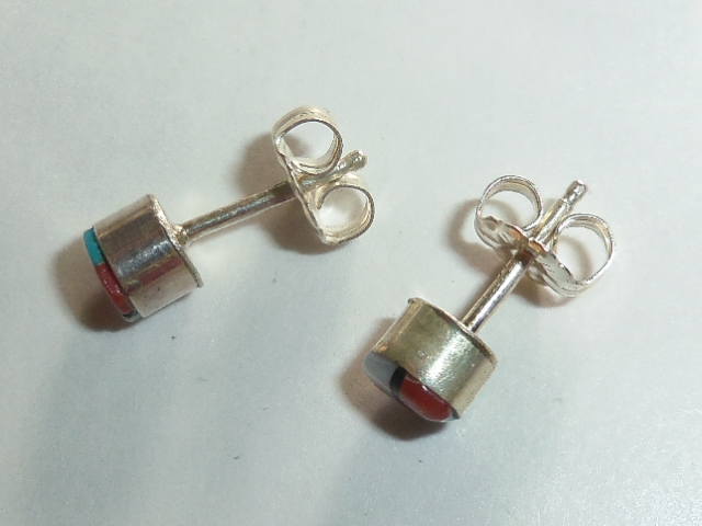 シルバーピアス 925 ズニ族 拍卖