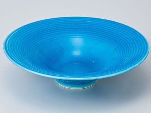 KM 美濃焼! ☆トルコ交趾巻千段浅鉢☆ 37K04 2-9 新品 盛鉢 盛皿 プレート ボウル拍卖