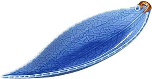 KT美濃焼! ☆コバルト木の葉皿☆ ウ128-168 新品 長皿 向付 平丼 どんぶり プレート 盛皿 向付 盛鉢 鉢 ボウル拍卖