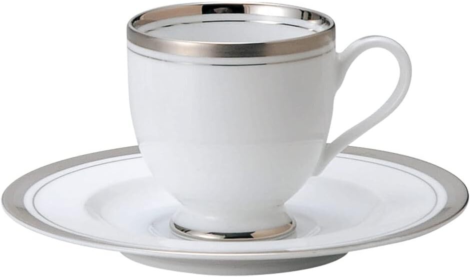 KM美濃焼! ☆シルバーリッチ・コーヒー碗皿☆ 37K424-8 新品 紅茶 カップ ミルク ラテ エスプレッソ カプチーノ 茶器 ギフト拍卖