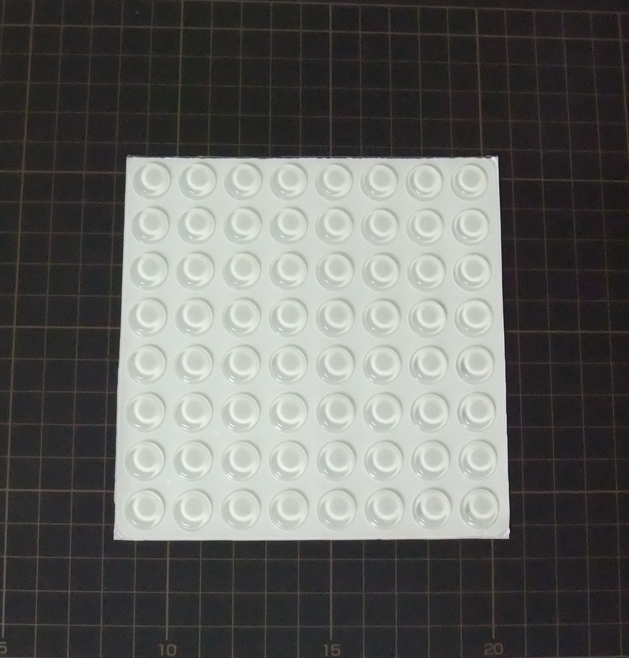 クッション用ゴムシール台形 直径12mm×厚さ4mm64個セット(透明、新品)拍卖
