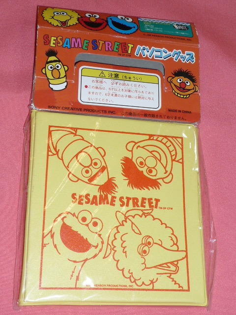 激レア!レトロ セサミストリート キャラクター パソコングッズ ケース (非売品)☆拍卖