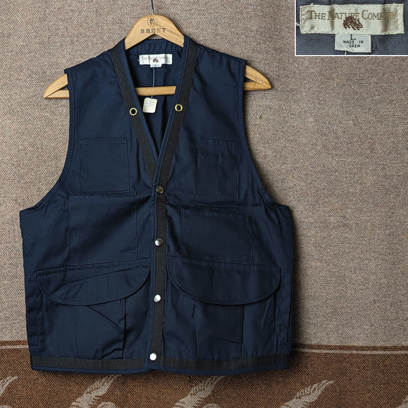 バックパック付き 【THE NATURE COMPANY】 90s Work Vest 90年代 ワーク ベスト ハンティング フィッシング ビンテージ デッドストック 80s拍卖