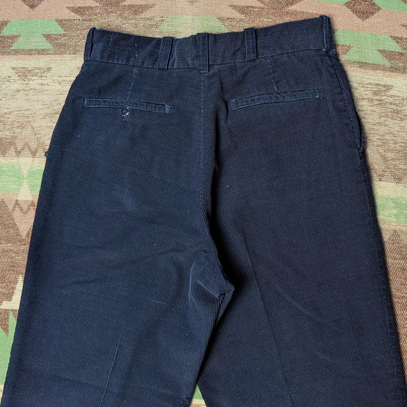 ダークネイビー【BIG MAC】 70s Corduroy Work Pants / 70年代 ビッグマック コーデュロイ ワーク パンツ W35.5 SCOVILL ビンテージ 60s80s拍卖