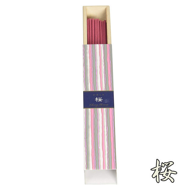 【日本香堂・かゆらぎ】桜(40本入り・香立て付き)◆スティック/お香/インセンス/リラクゼーション拍卖