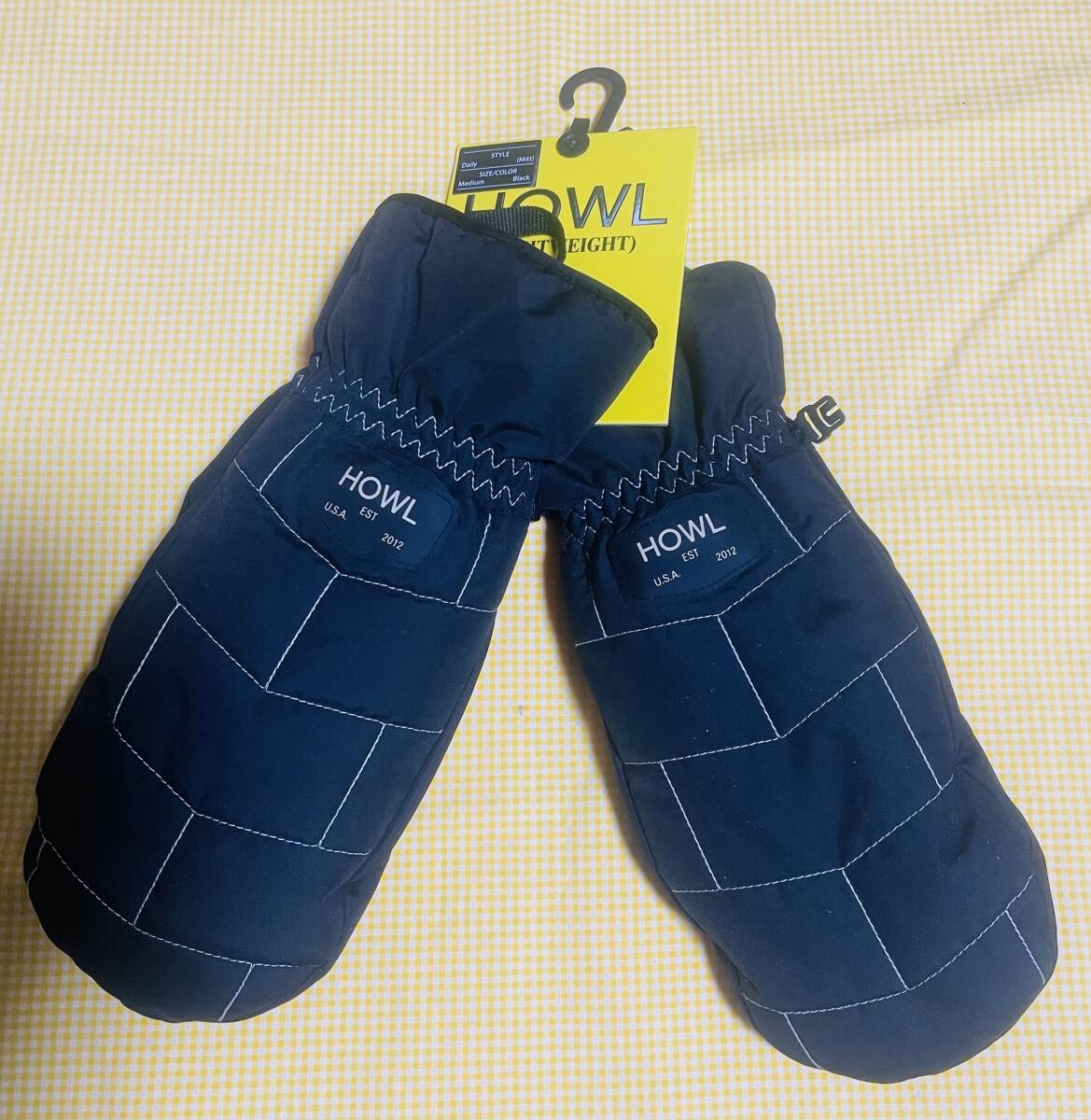 【在庫処分・即決】新品・未使用 HOWL DAILY MITT BLACL Lサイズ暖かく防水通気性OK ハウルミトン ブラック47%OFF激安拍卖