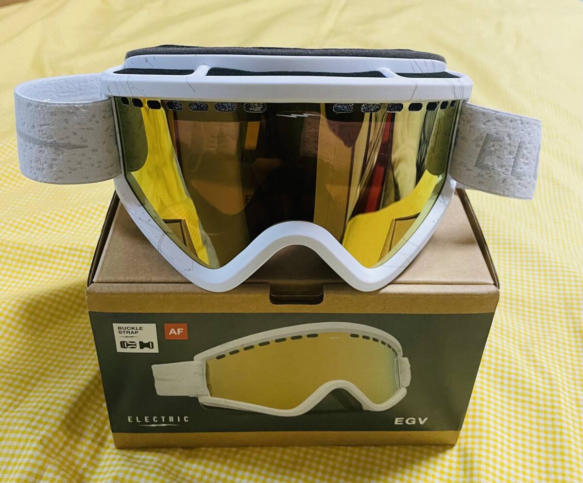 【即決】新品・未使用ELECTRIC EG-V SPECKLED WHITE ゴールドレンズ ハイコントラストレンズ エレクホワイト45%OFF拍卖